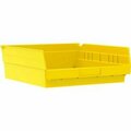 Akro-Mils Shelf Storage Bin, Plastic, 12 PK 30170YELLO